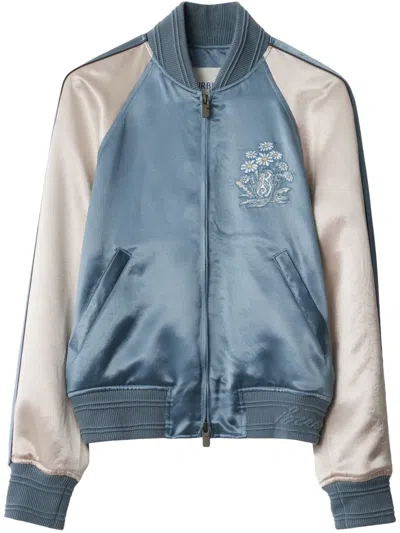 Burberry Light Blue Bomber Jacket