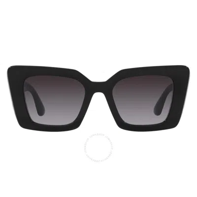 Burberry Daisy Grey Gradient Square Ladies Sunglasses Be4344 40368g 51 In Black