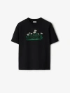 Burberry Daisy-logo Cotton T-shirt In Black