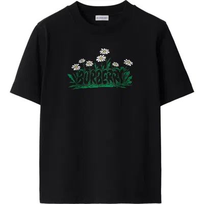 BURBERRY BURBERRY DAISY LOGO COTTON T-SHIRT