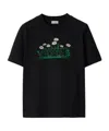 Burberry Daisy-logo Cotton T-shirt In Black