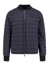 Burberry Dalham Down Jacket With Patch Ekd In Blue