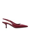 Burberry Dame Leather Slingback Pumps