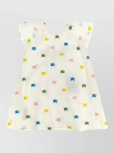 Burberry Danalee Dress Scoop Back Lightweight Viscose In Multi