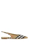 Burberry Check Birdie Slingback Ballerina Flats Women In Multi