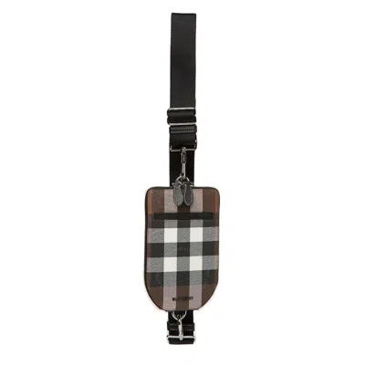 Burberry Dark Birch Brown Check Crossbody Phone Case | ModeSens