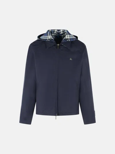 Burberry Dark Blue Cotton Reversible Jacket