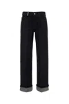 Burberry Cotton Blend Trouser With Metal Belt Loop