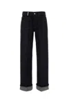 Burberry Melange Blue Denim Jeans In Indigo