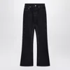 Burberry Dark Blue Flared Jeans In Black