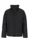 Burberry Nylon Down Jacket With Drawstring And Pockets In Dark Blue