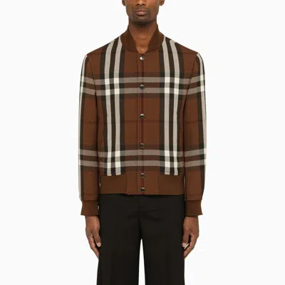 Burberry Landon Bomber Jacket In Multicolor