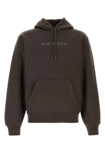 Burberry Dark Brown Cotton Blend Sweatshirt