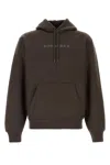 Burberry Hoodie Cotton Blend Drawstring In Shadow