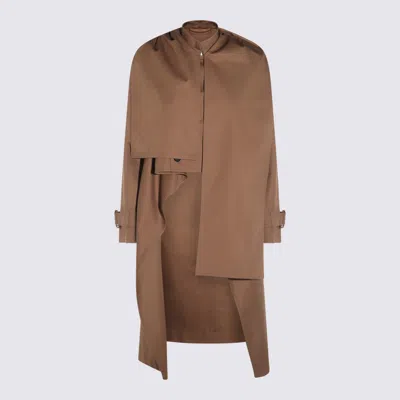 Burberry Dark Brown Cotton Capes