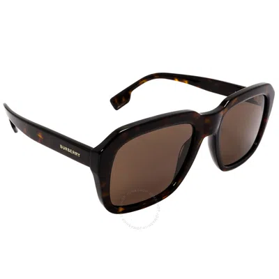 Burberry Dark Brown Square Men's Sunglasses Be4350 392073 55