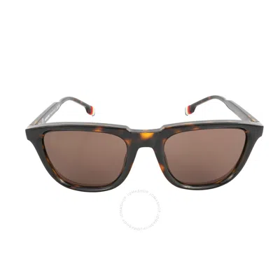 Burberry Dark Brown Square Men's Sunglasses Be4381u 300273 54 In Brown / Dark