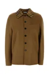 Burberry Jackets And Vests In Dark Brown