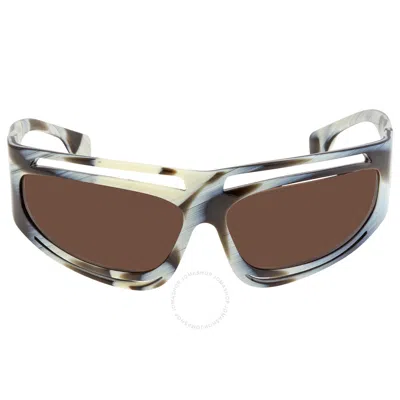 Burberry Dark Brown Wrap Ladies Sunglasses Be4342 393773 65