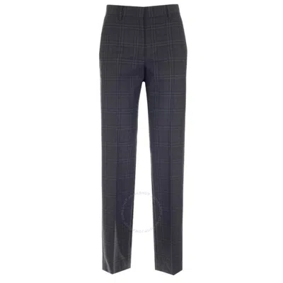 BURBERRY BURBERRY DARK CHARCOAL CHECK LOTTIE TAILORED TROUSERS