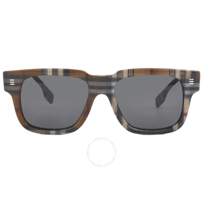 Burberry Dark Gray Square Men's Sunglasses 0be439439668754 In Dark / Gray