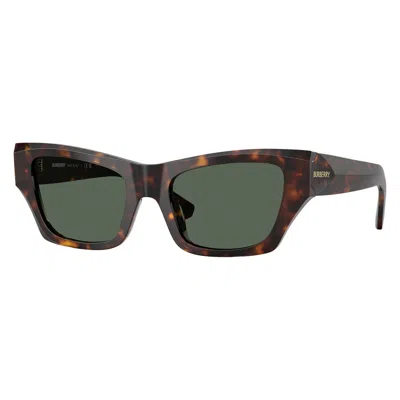 Burberry Dark Green Cat Eye Ladies Sunglasses Be4441u 300271 52 In Brown