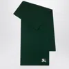 Burberry Dark Green Wool Scarf In Green