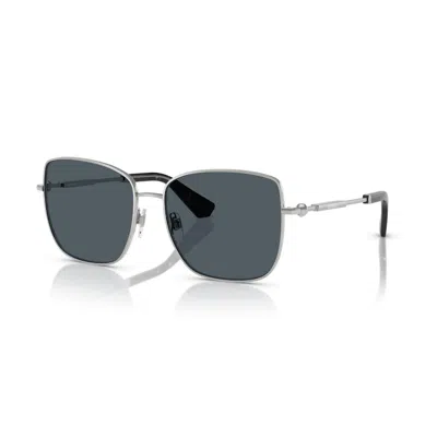 Burberry Dark Grey Butterfly Ladies Sunglasses Be3158 135387 58 In Gray