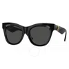 Burberry Womens Black Be4432u Round-frame Acetate Sunglasses