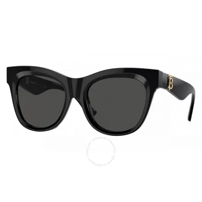 Burberry Dark Grey Butterfly Ladies Sunglasses Be4418f 300187 54 In Black