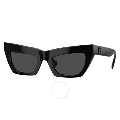 Burberry Womens Black Be4405 Cat Eye-frame Acetate Sunglasses