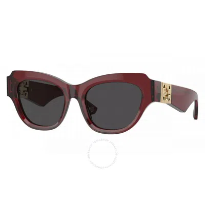 Burberry Dark Grey Cat Eye Ladies Sunglasses Be4423 412887 52 In Red