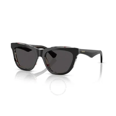 Burberry Women's Sunglasses Be4435 In Top Black On Check