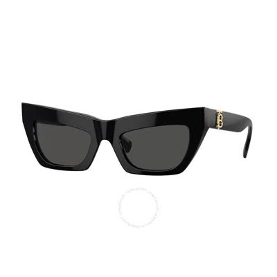 Burberry Dark Grey Cat Eye Sunglasses Be4405 300187 51 In Black
