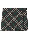 Burberry Embroidered Polyester Blend Mini Skirt In Dark Grey