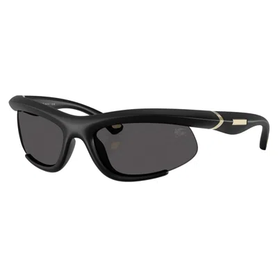 Burberry Dark Grey Irregular Ladies Sunglasses Be4462 418687 64 In Black