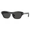 Burberry Dark Grey Irregular Men's Sunglasses Be4430u 411287 55