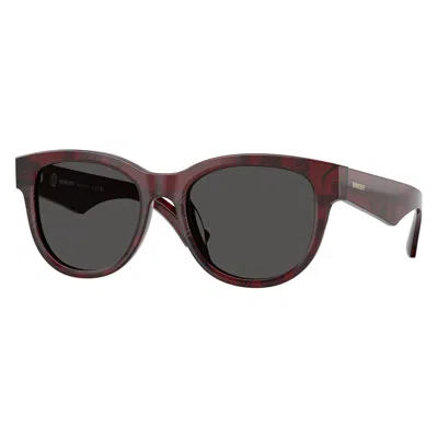 Burberry Dark Grey Oval Ladies Sunglasses Be4432u 411587 54 In Brown
