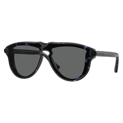Burberry Dark Grey Pilot Men's Sunglasses Be4427 411187 136 In Black