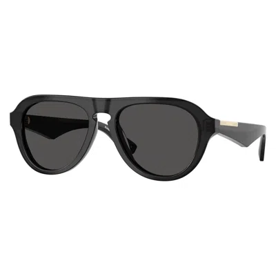 Burberry Dark Grey Pilot Sunglasses Be4437u 411287 55 In Black