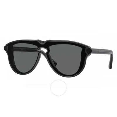 Burberry Dark Grey Shield Men's Sunglasses Be4427 411287 36 In Black