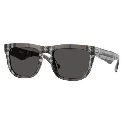 Burberry Dark Grey Square Men's Sunglasses Be4431u 414787 56 In Black