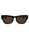 Burberry Dark Havana Acetate Sunglasses In Brown