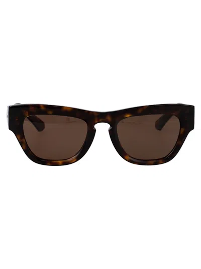 Burberry Dark Havana Acetate Sunglasses In Brown