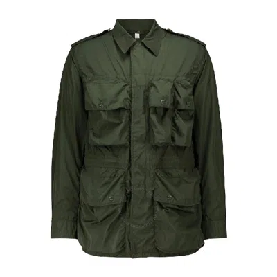 Burberry Dark Olive Green Thornham Nylon Field Jacket