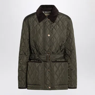 BURBERRY BURBERRY DARK QUILTED NYLON JACKET