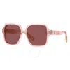 Burberry Dark Violet Square Ladies Sunglasses Be4379d 403069 58