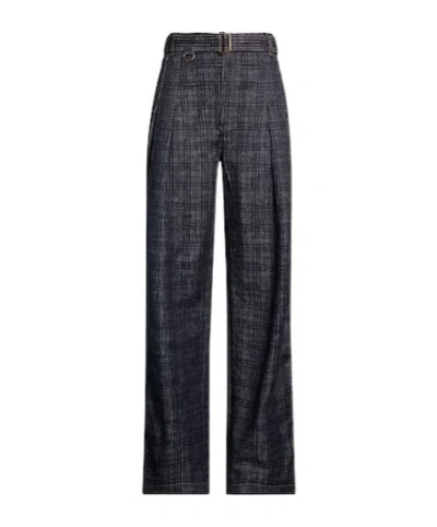Burberry Dark Wash Loose-fit Jeans In Gray