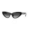 Burberry Women's Debbie Sunglasses, Be4373u In Black