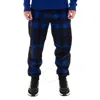 Burberry Checked Elasticated-waist Jogging Pants In Blue